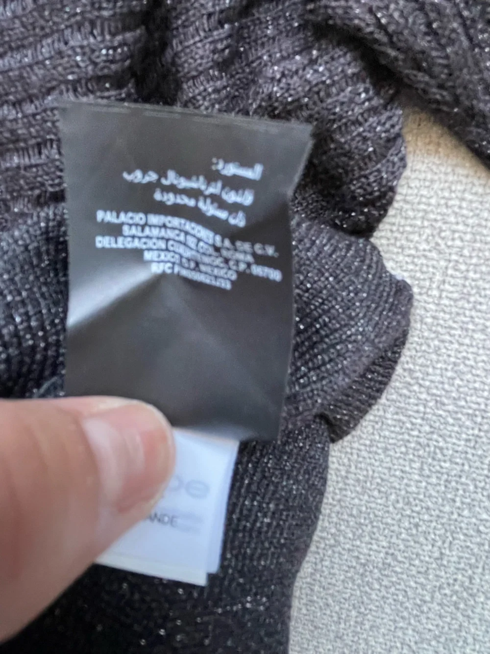 bebe Black Ribbed Sweater - Picture 4 of 4